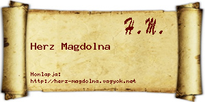 Herz Magdolna névjegykártya