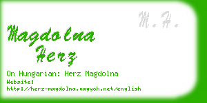 magdolna herz business card